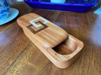 Handcrafted Keepsake Box/Wood Inlay - 8.25