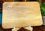 White Oak Charcuterie Board - Exotic Wood Decorative Banding