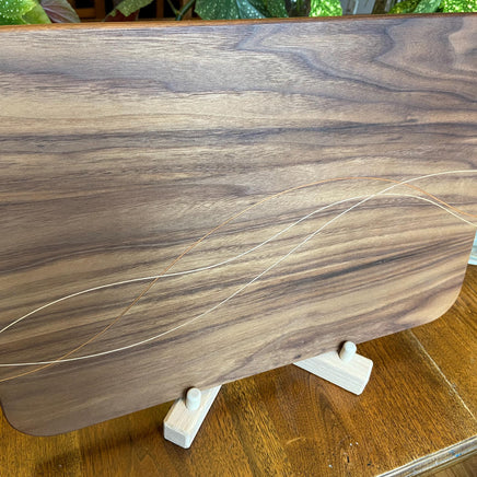Walnut Charcuterie Board - Cherry & Maple Decorative Banding