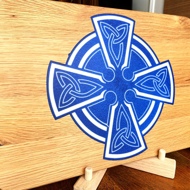 Celtic Cross Charcuterie Board - Handmade in White Oak