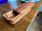 Handcrafted Mahogany Keepsake Box with Custom Inlay Options - 8.25