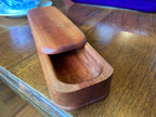 Handcrafted Mahogany Keepsake Box with Custom Inlay Options - 8.25
