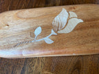 Handcrafted Keepsake Box/Wood Inlay - 8.25