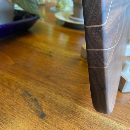 Walnut Charcuterie Board - Cherry & Maple Decorative Banding