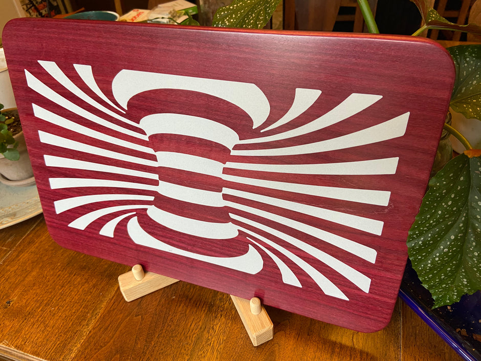 Purple Heart Charcuterie Board - Handcrafted 