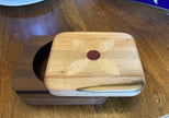 Small sliding dovetail box for desktop or bureau to hold desktop, keepsake or jewelry items.