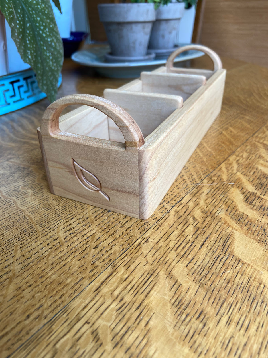 Hand-made tea caddy made from Soft Maple