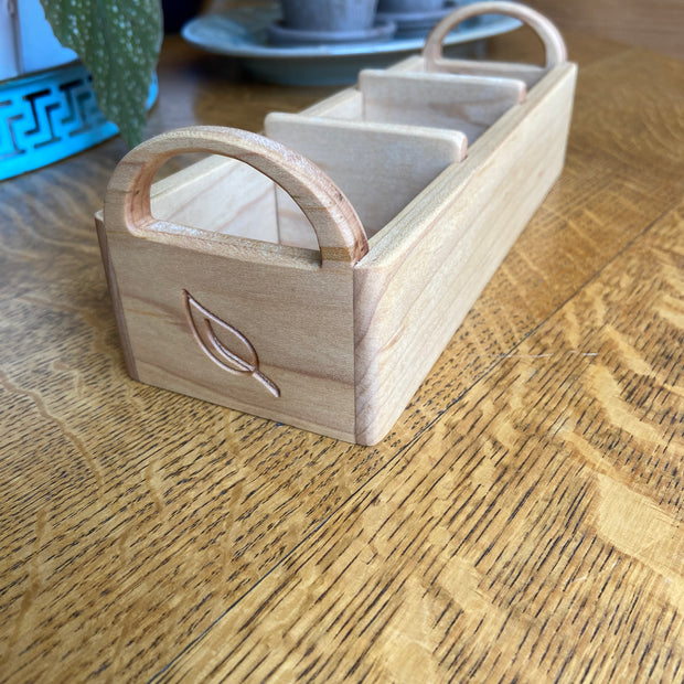 Hand-made tea caddy made from Soft Maple