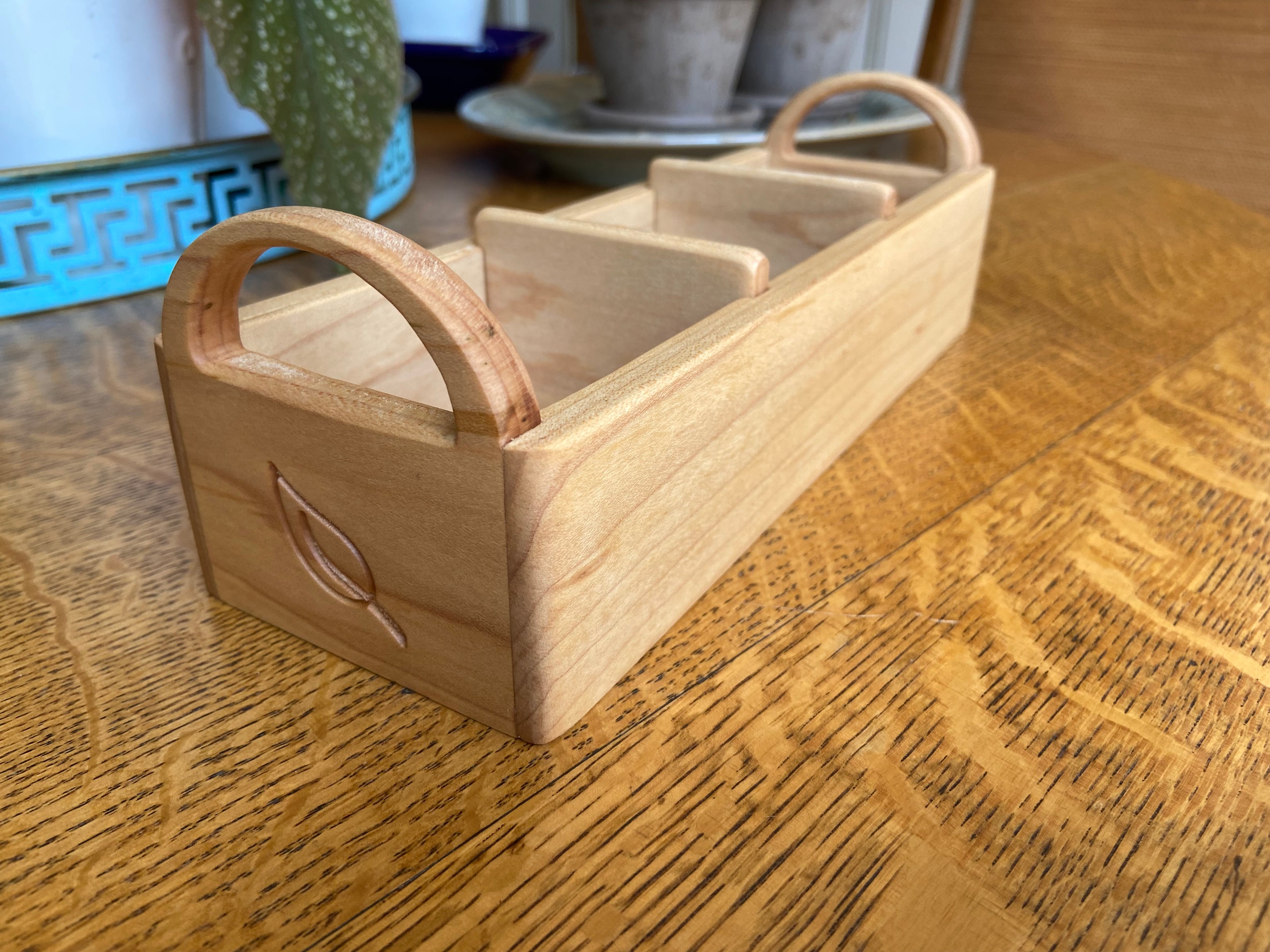 Hand-made tea caddy made from Soft Maple