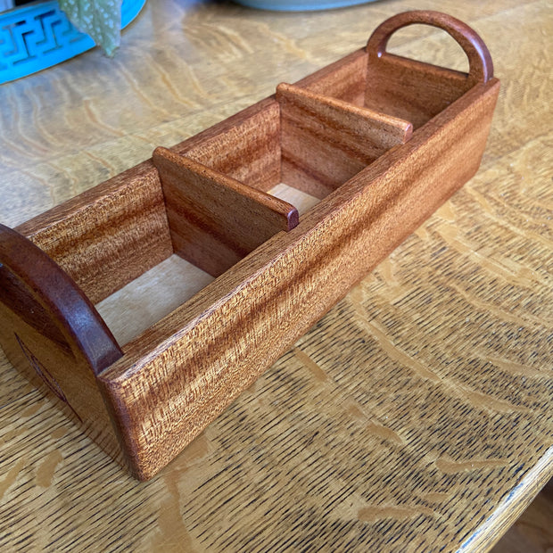 Hand-made tea caddy made from Mahogany