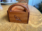 Hand-made tea caddy made from Mahogany