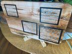 Ambrosia Maple Charcuterie Board - Handcrafted Fine Diamond Inlay with Boarders