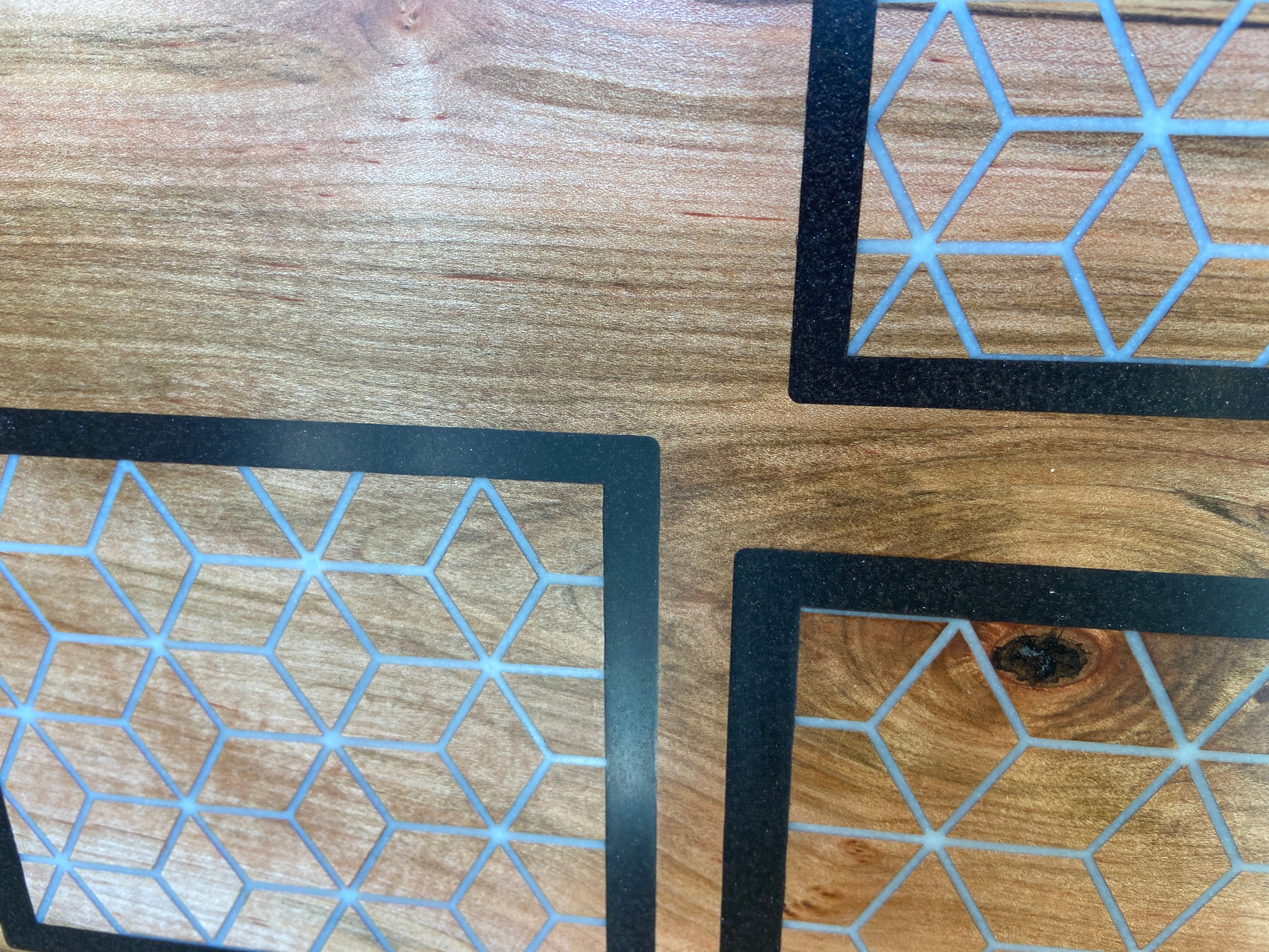 Ambrosia Maple Charcuterie Board - Handcrafted Fine Diamond Inlay with Boarders