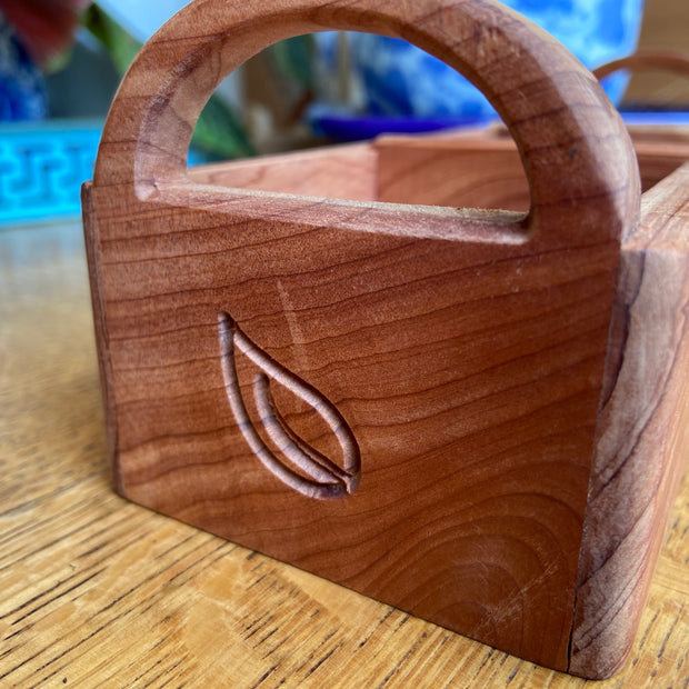 Hand-made tea caddy made from Red Cedar.