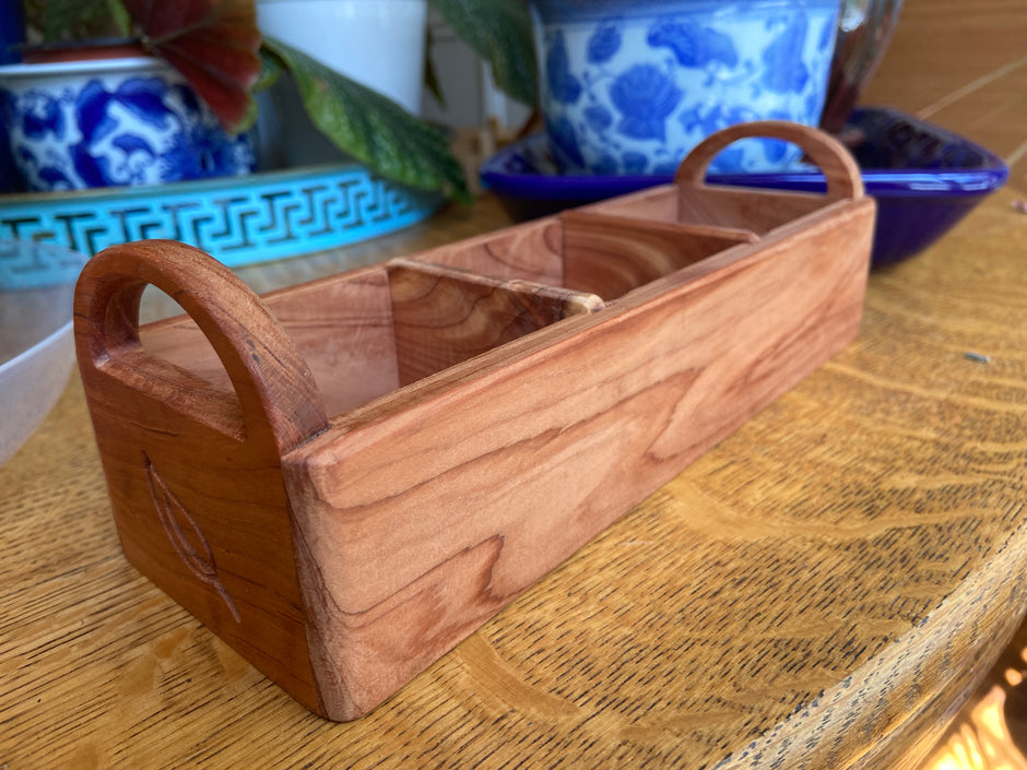 Hand-made tea caddy made from Red Cedar.