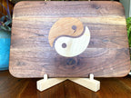 Walnut Charcuterie Board - Cherry & Maple Yin Yang Inlay
