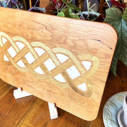 Cherry Charcuterie Board - White Oak & Maple Celtic Knot
