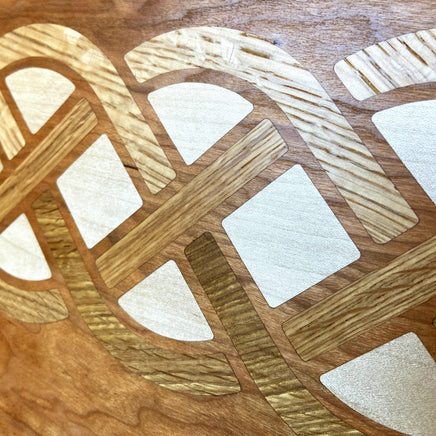 Cherry Charcuterie Board - White Oak & Maple Celtic Knot