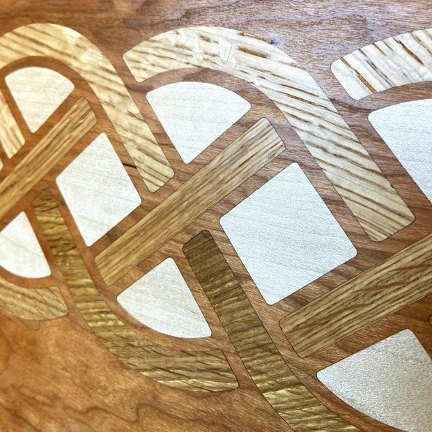Cherry Charcuterie Board - White Oak & Maple Celtic Knot