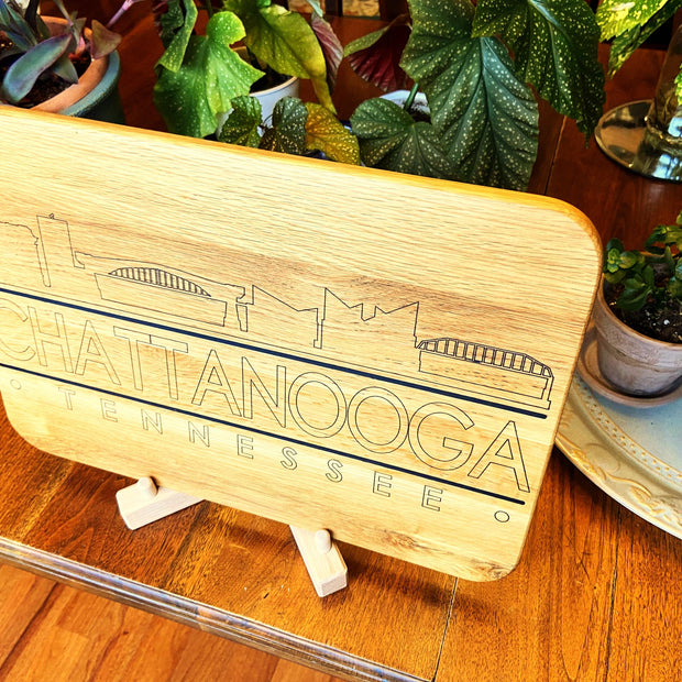 Chattanooga Skyline Charcuterie Board - Handmade White Oak