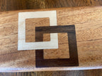 Handcrafted Keepsake Box/Wood Inlay - 8.25